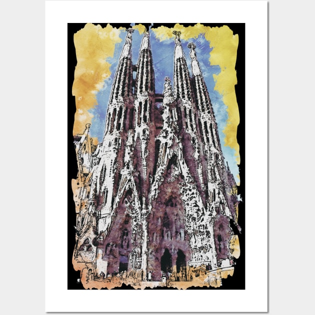 Sagrada Familia Wall Art by KMSbyZet